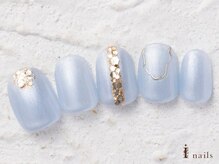 アイネイルズ 横浜WEST店(I-nails)/ブルーシンプル7480円