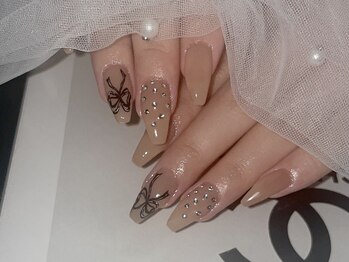 【miuネイル】リボンネイル