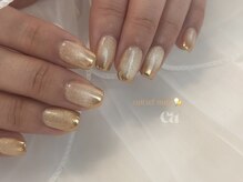 エア(ea)/夏らしいゴールドネイル