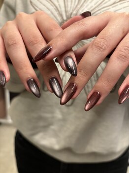 アサンタネイル(Asante nail)/マグネット×フラッシュ　若杉