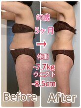 サロンドアン(Salon de an)/お客様の結果☆60歳(期間5ヶ月)