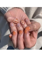 フラワーネイル 小山店(Fleur nail)/オレンジネイル