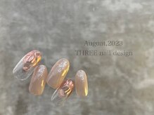 スリー(THREE)/August 2023/nail design