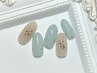 【ハンド】サンプル☆押し花×ドットデザイン