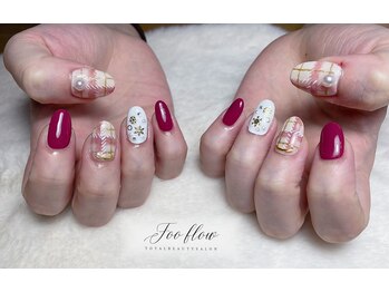 フーフロー(Fooflow)/ニットチェックネイル