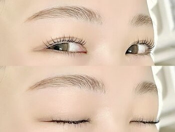 シノン(cinon.)の写真/〈人気NO.1〉まつげパーマ×アイブロウスタイリング★美しい上向きまつげ&美眉毛で朝のメイク時間を短縮♪