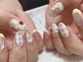 オーロラ　フレンチ　フラワー