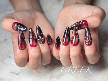 クリーク(CREEK)/赤黒マグネットグラデーション