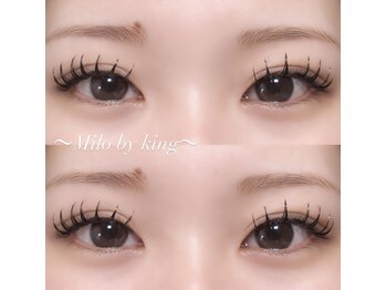 ミロ バイ キング 心斎橋店(Milo by king)/#マツエク#フラットラッシュ