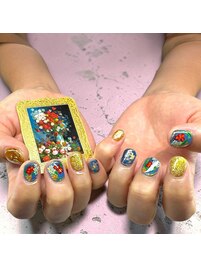 お持ち込み絵画ネイル