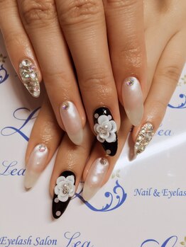 ネイルアンドアイラッシュサロン レア 千葉店(Lea)/◆3Dフラワーネイル◆