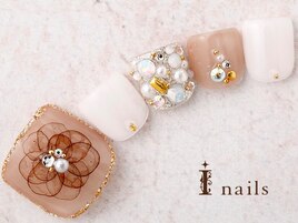 水彩フラワーフット　10480円