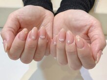 ネイルズ ララ(nails Lala)/パールネイル。