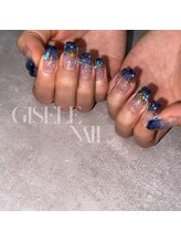 ジゼルネイル(Gisele Nail)/グラデ×うるうるストーン