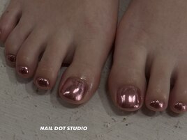 ピンクミラーネイル