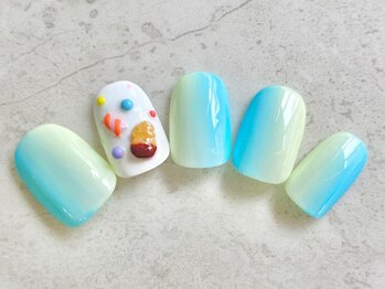 コーラルワン(CORAL ONE)/パイナップルクッキー☆縦グラデ