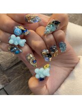 レイネイル アンド レイアイ 長嶺店(RAY NAIL & ray eye)/ありったけブルー