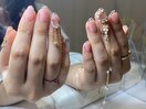 キラキラパーツネイル♪