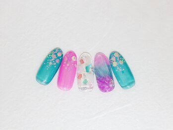 ティーエヌ 名古屋矢場町店/デザインネイル¥6980