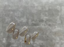 スリー(THREE)/August 2023/nail design