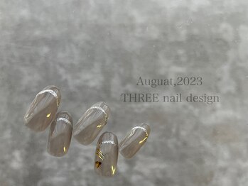 スリー(THREE)/August 2023/nail design