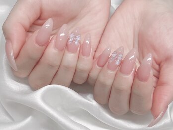 モアナ なんば店(MOANA)/ちゅるん♪リボンネイル