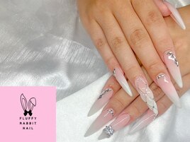 ロングネイル スカルプ グラデ