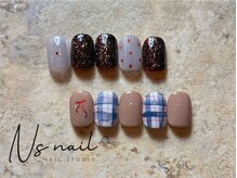 エヌズネイル 三鷹駅前北口店(n’s nail)/秋冬ガーリー　定額7500