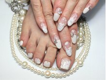 ネイルサロン スクール ビュートバタフライ 相模大野店(BEAUT BUTTERFLY)/ペイントレースネイル