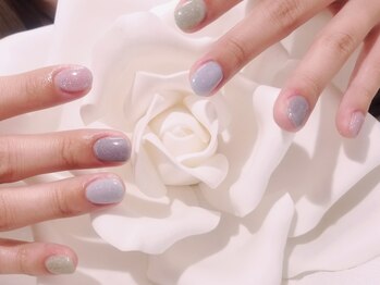 キープ ネイルサロン(KEEP)/スモーキー系ワンカラー♪