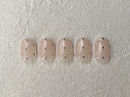 シンプルネイル　オフィスネイル
