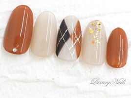 winter*アーガイルネイル