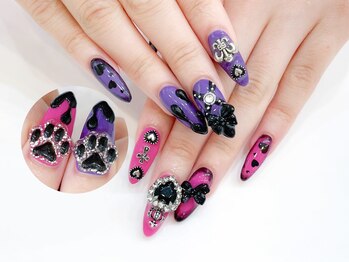 ネイルコレクション ピンク(Nail Collection Pink)/長さだしジェルチップ★地雷系