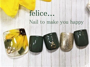 ネイルサロン フェリーチェ 東川口店(Felice)/【定額フットネイル】¥8500
