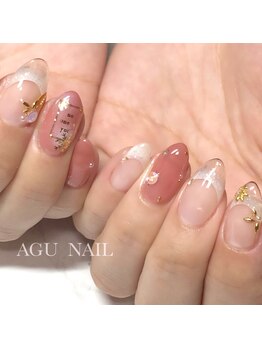 アグ ネイル(AGU NAIL)/先端クリアフレンチ♪