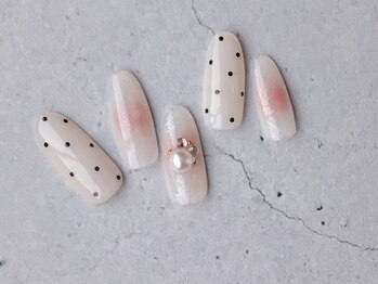 テラスアヴェダ 心斎橋店(Terrace AVEDA)/チーク×ドットネイル★