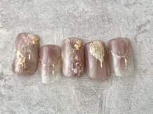 エムドットネイル 池袋(m.nail)/ピンクブラウン煌ニュアンス
