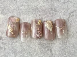 ピンクブラウン煌ニュアンス