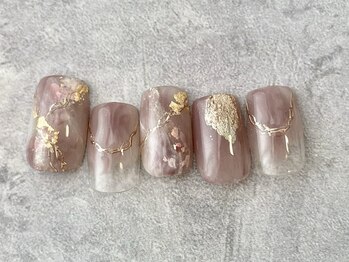 エムドットネイル 池袋(m.nail)/ピンクブラウン煌ニュアンス