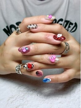 リノ(rino)の写真/【お任せ大歓迎◎】お客様の雰囲気やその日の会話で生まれた唯一無二のアートに仕上げます♪満足度◎