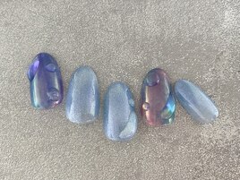 夏のうるうるネイル　¥９０００