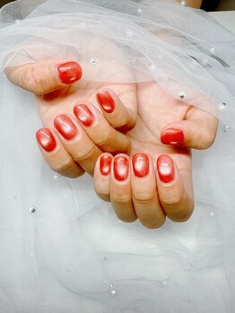 ルアナネイル(Luana_Nail)/オレンジ、ビー玉マグ！