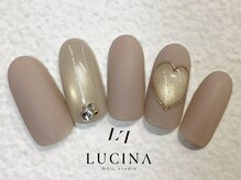 ネイルスタジオ ルキナ(LUCINA)/c-475 ぷっくりハートネイル
