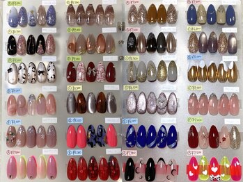 エム(M)の写真/デザインが決まらない方,迷う方必見!お得な定額コースをご用意◎季節やイベントに合わせて指先を華やかに♪