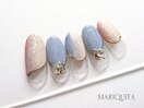 夏ネイル/砂ジェル/湘南/海