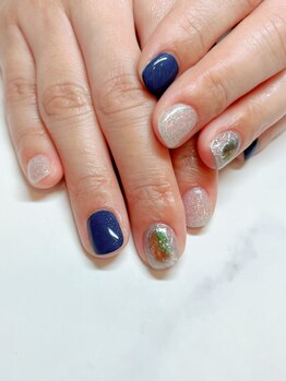 アンドルーチェ なんばパークス店(ANDRUCHE)/ブルーネイル★ターコイズネイル