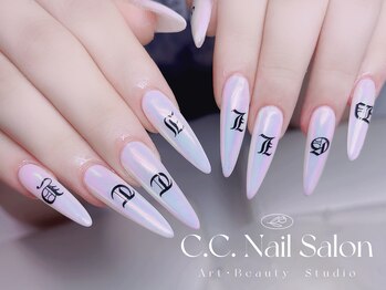 シーシーネイルサロン 池袋(C.C.Nail salon)/スーパーロングオーロラネイル