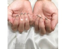ヒールネイル(heal nail)/ラメフレンチ～