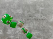 スリー(THREE)/August 2023/nail design