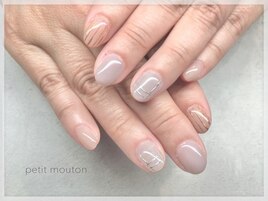 【シンプル大人ネイル】